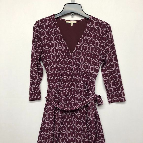 41 Hawthorn Women 3/4 Sleeve Wrap Dress Size Small Polyester Blend B237 -26 - Picture 8 of 13